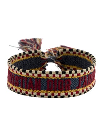 Christian Dior Thread & Cotton Friendship Wrap Bracelet