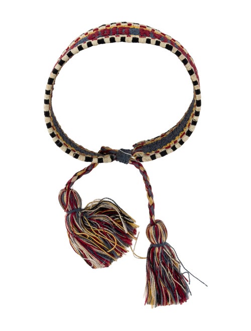 Christian Dior Thread & Cotton Friendship Wrap Bracelet