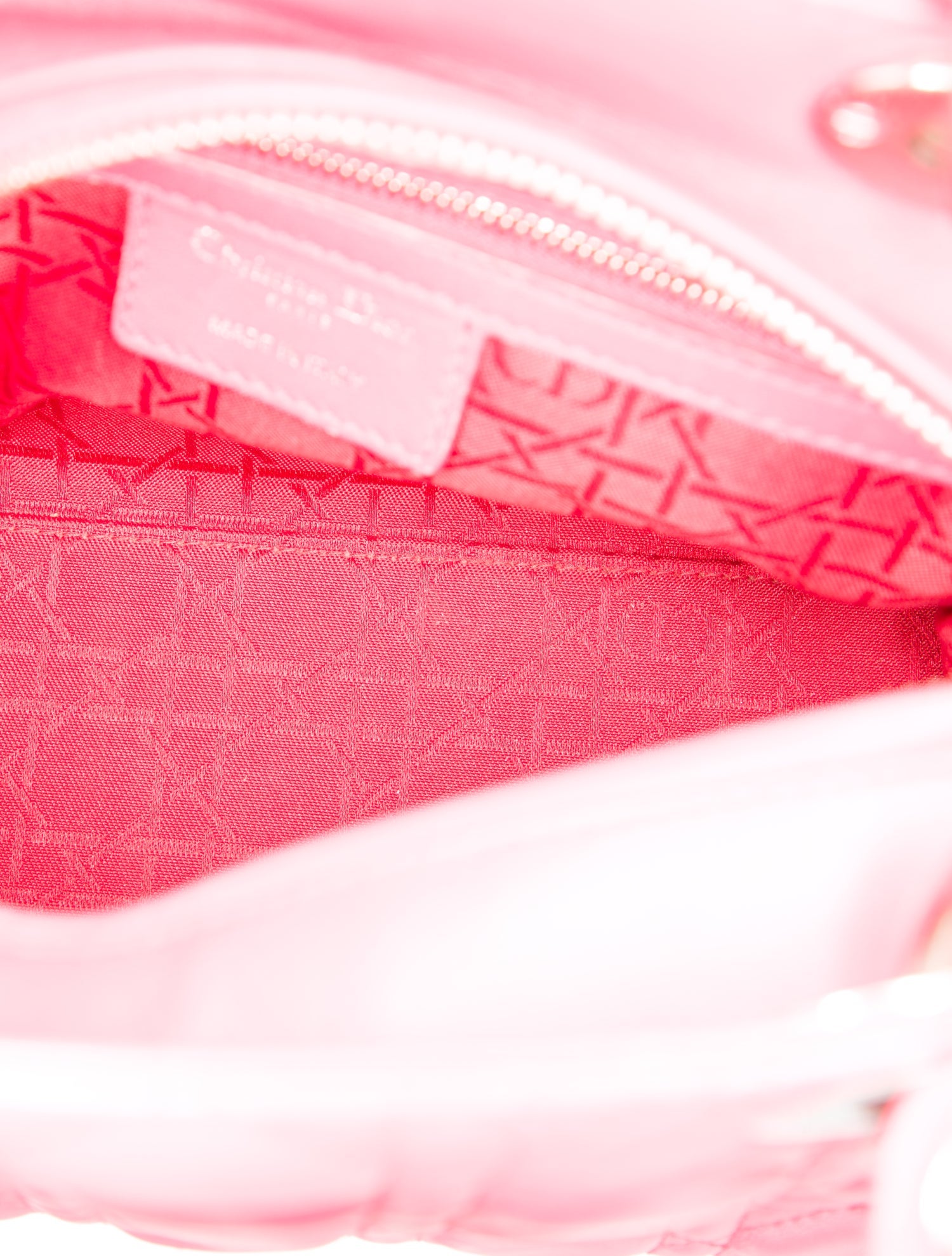 Christian Dior Leather Lambskin Cannage Medium Lady Dior Medium