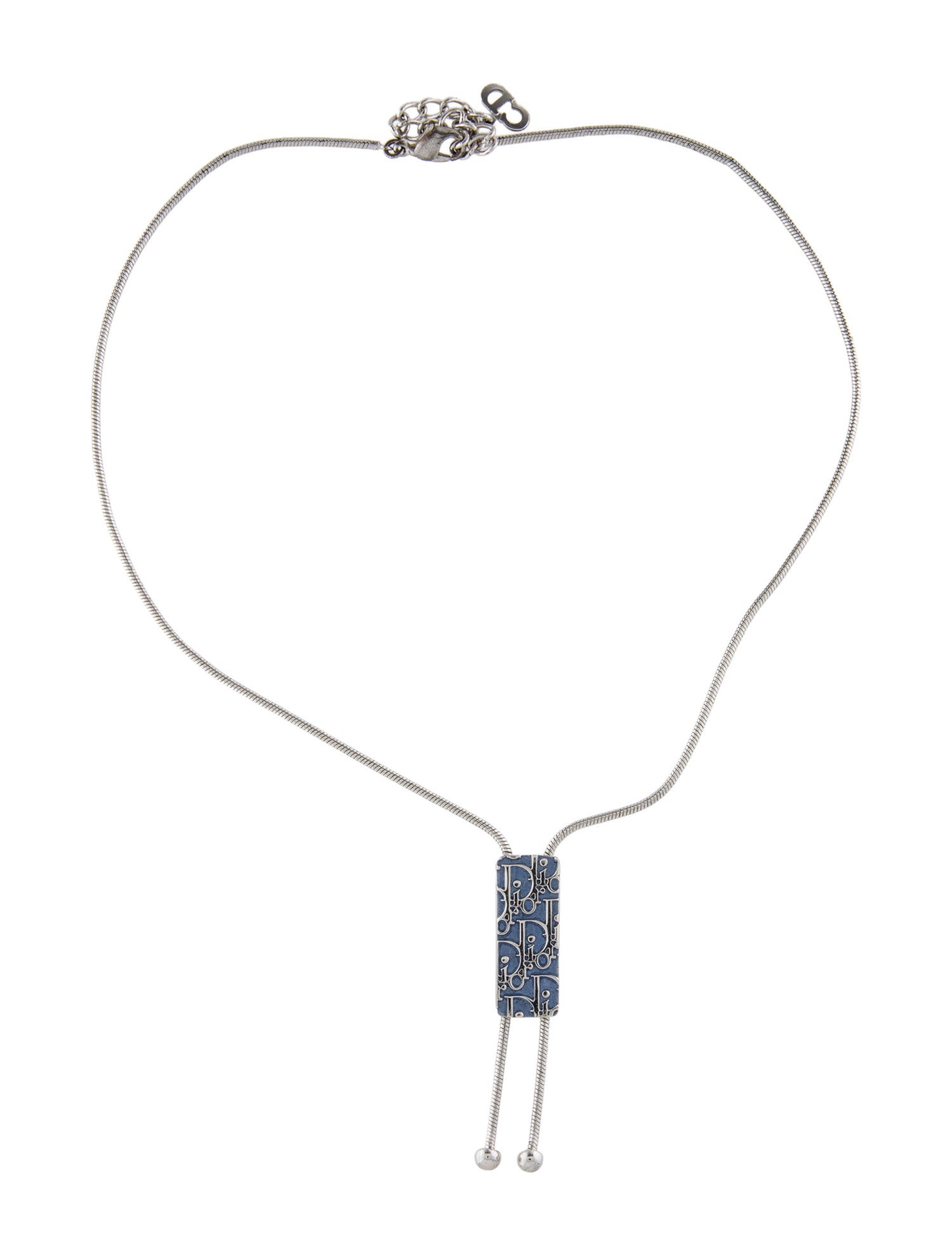 Christian Dior Oblique Trotter Lavailer Necklace