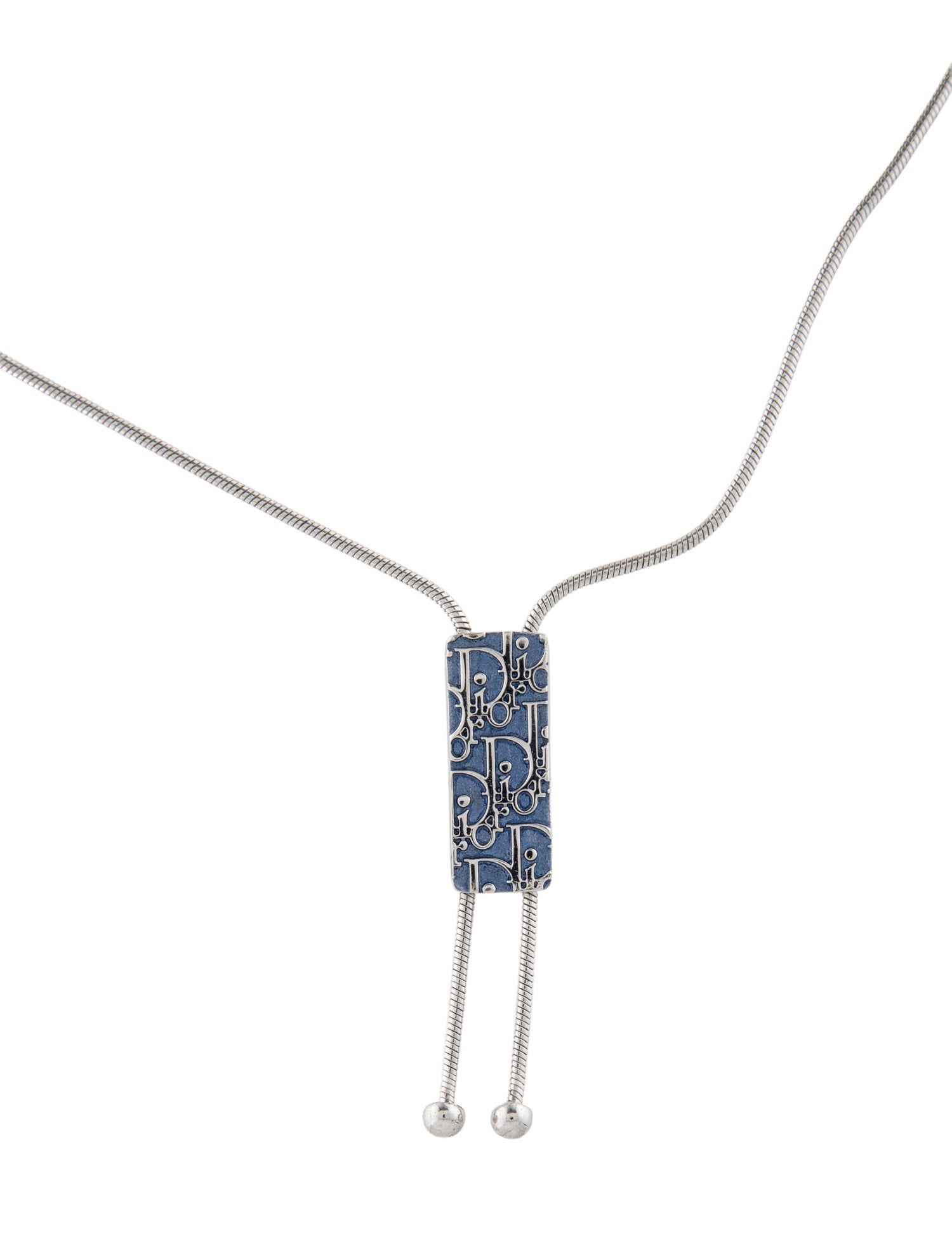 Christian Dior Oblique Trotter Lavailer Necklace