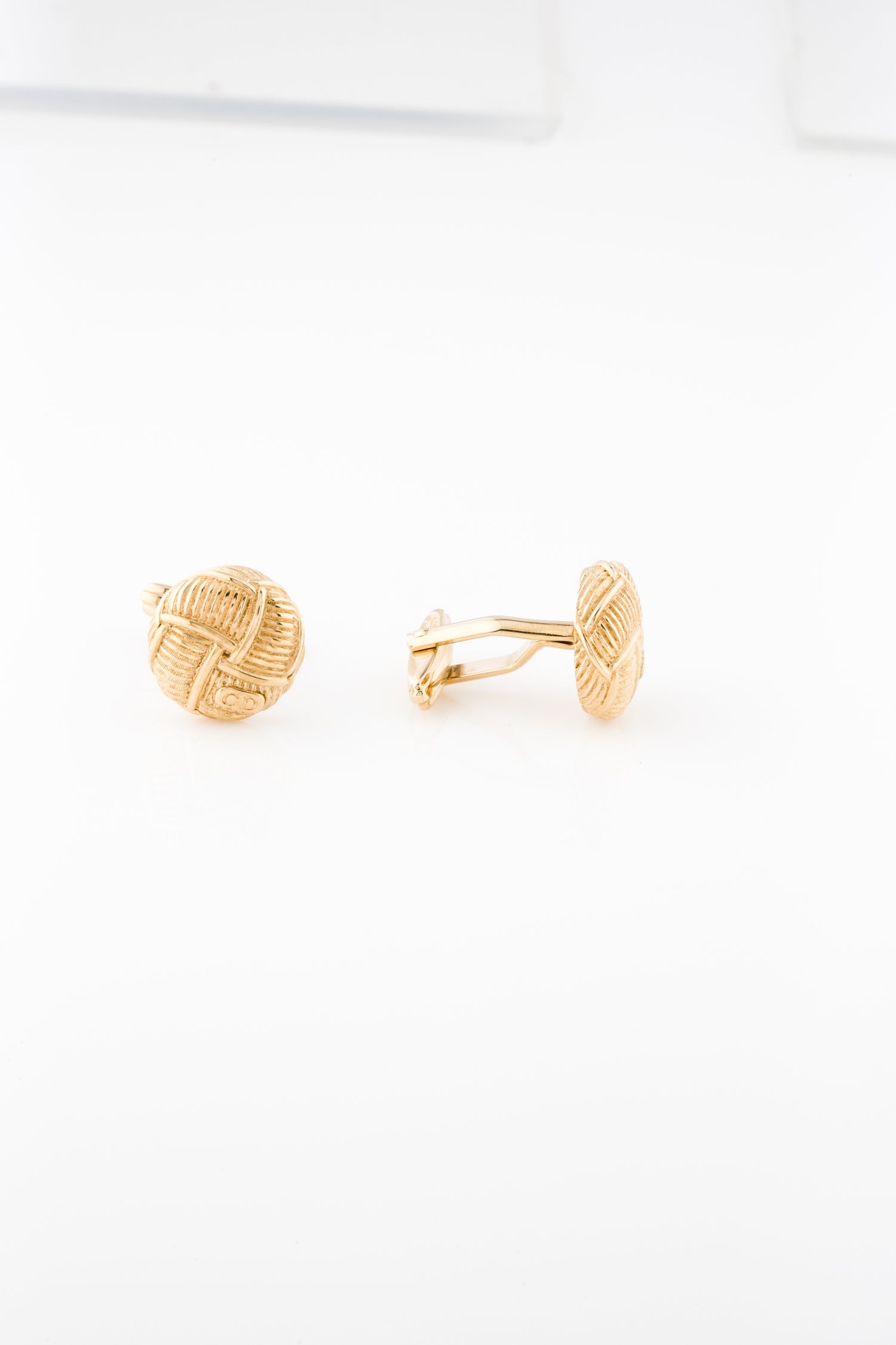 Christian Dior Vintage Logo Cufflinks