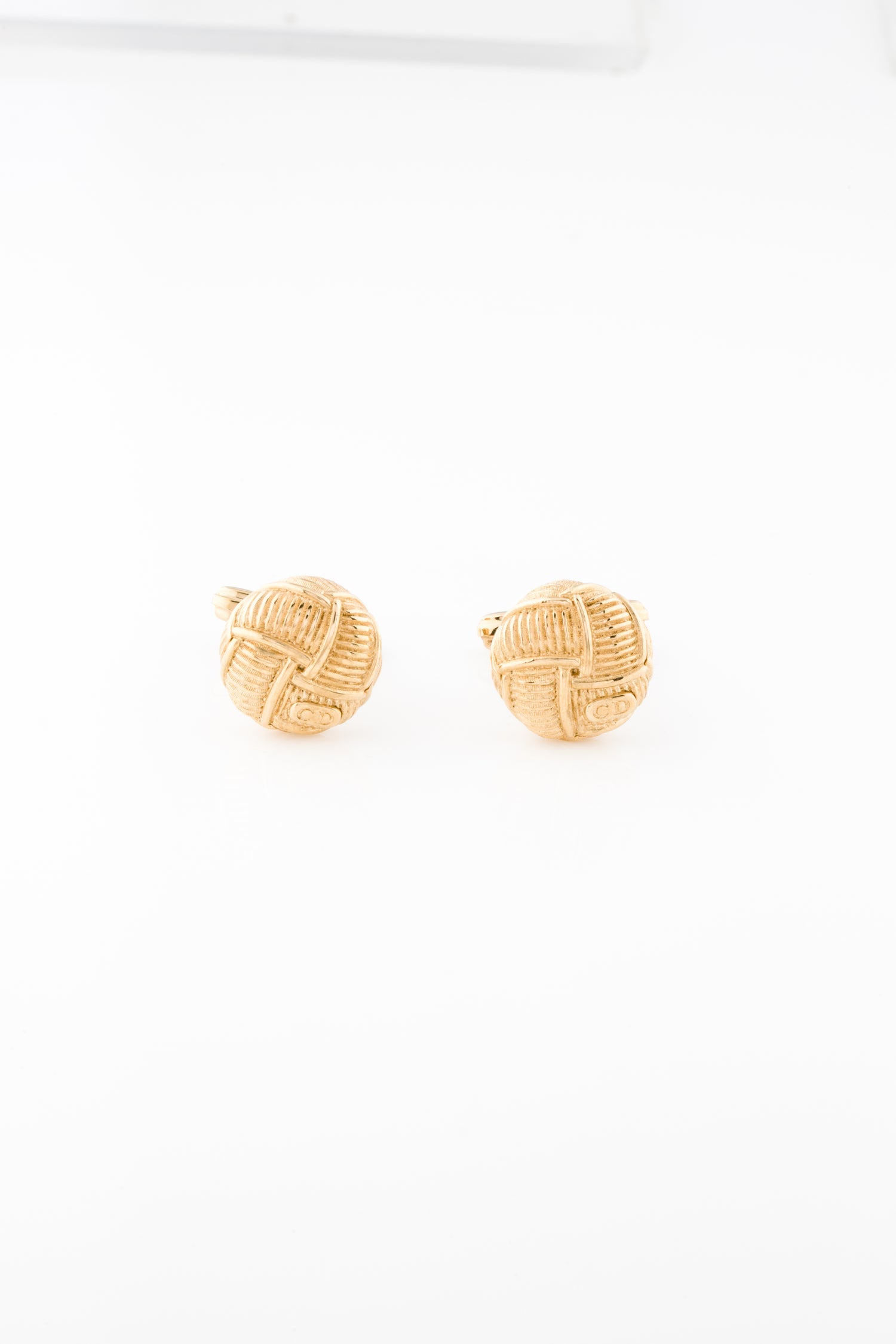 Christian Dior Vintage Logo Cufflinks