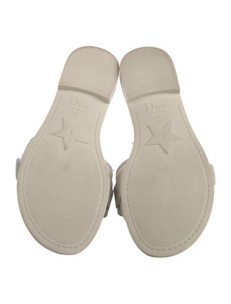 Christian Dior Cannage Pattern Leather Slides