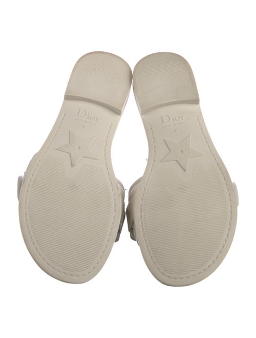 Christian Dior Cannage Pattern Leather Slides