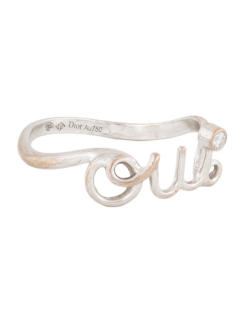 Christian Dior 18K Diamond 'Oui' Dioramour Ring