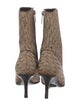 Christian Dior Canvas Printed Sock Boots