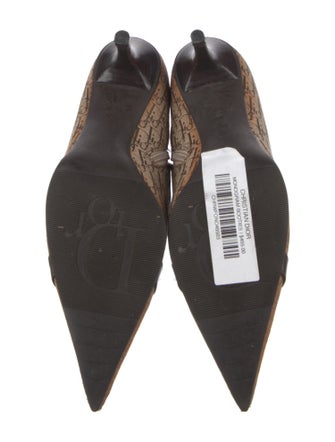 Christian Dior Canvas Printed Sock Boots