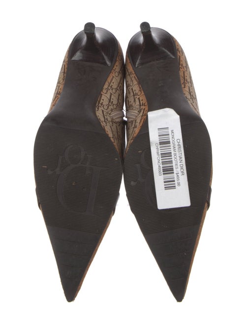 Christian Dior Canvas Printed Sock Boots