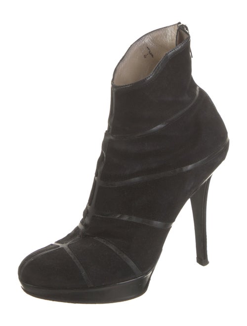 Christian Dior Suede Lace-Up Boots