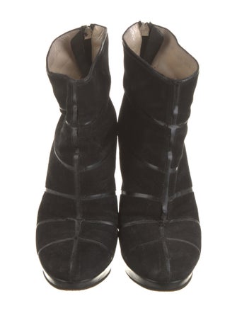Christian Dior Suede Lace-Up Boots