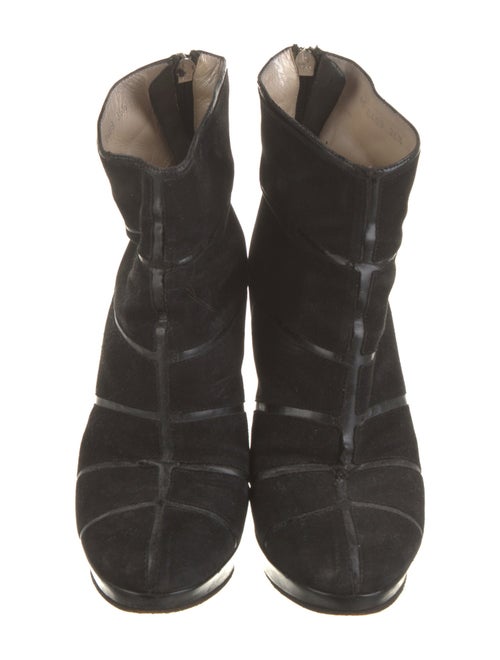 Christian Dior Suede Lace-Up Boots