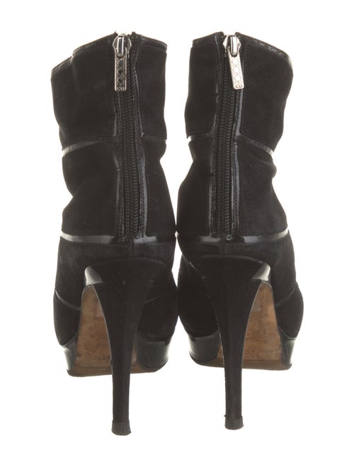 Christian Dior Suede Lace-Up Boots