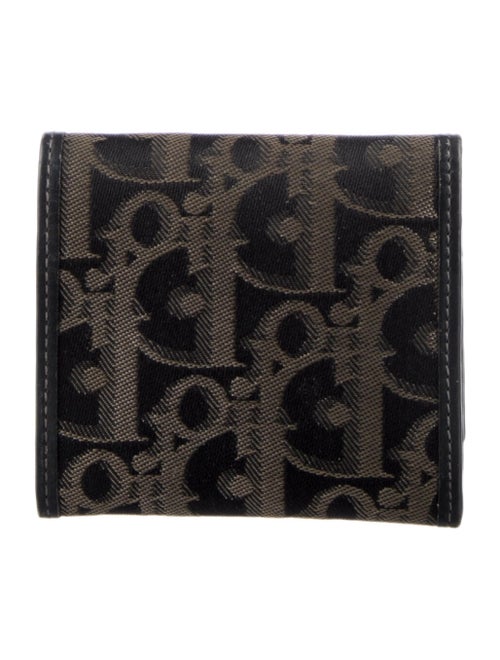 Christian Dior Coin Purse Diorissimo Pattern Compact Wallet