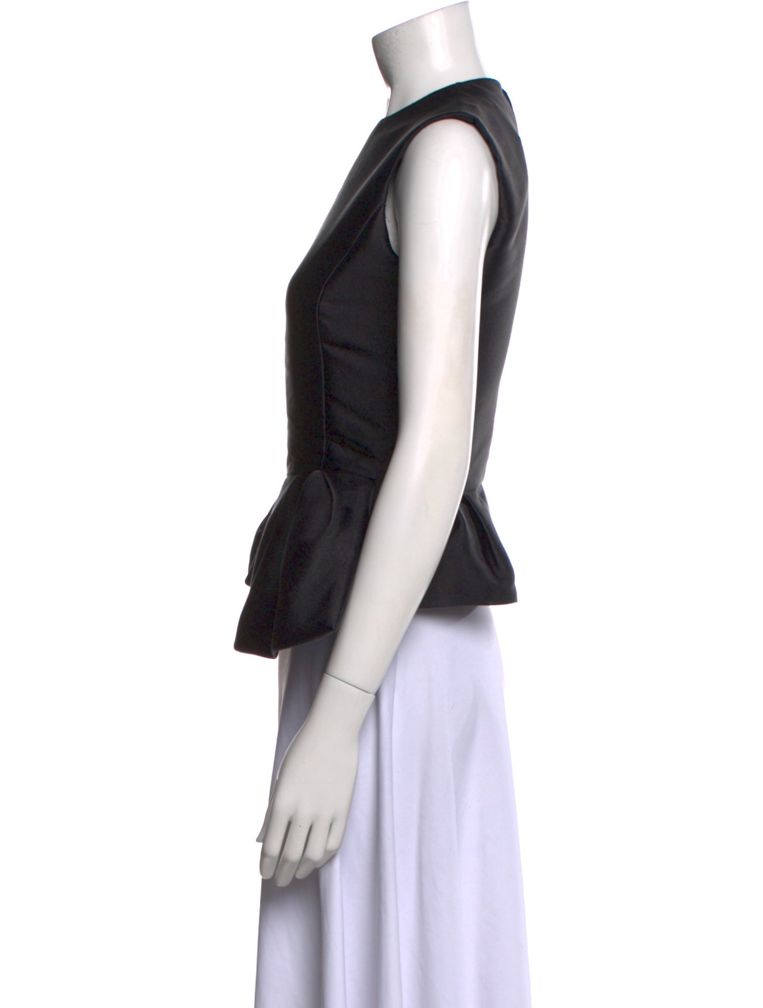 Christian Dior Crew Neck Sleeveless Crop Top