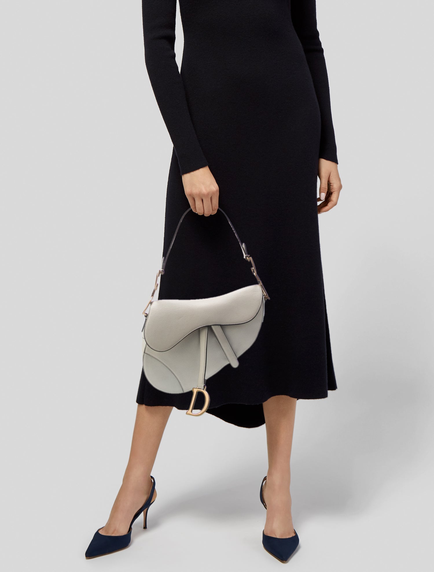 Christian Dior Leather Saddle Medium