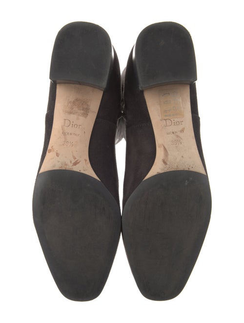 Christian Dior Suede Leather Trim Embellishment Boots