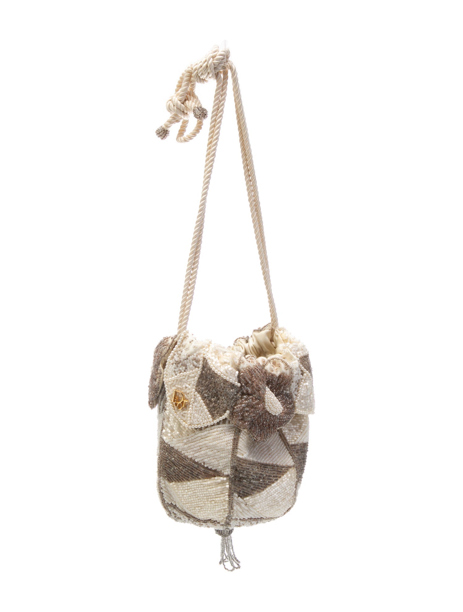 Christian Dior Satin Bucket Bag Vintage