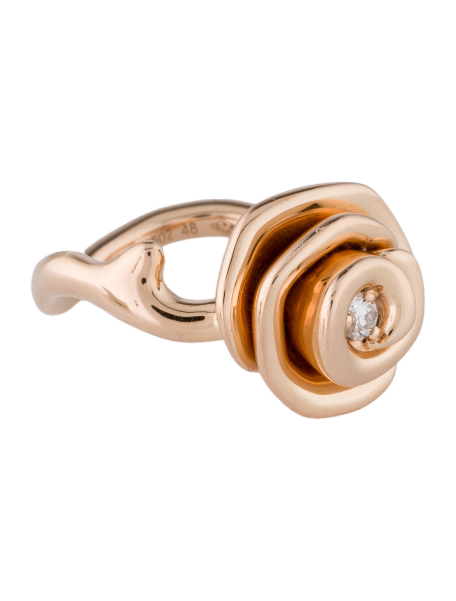 Christian Dior 18K Diamond Large Rose Dior Couture Ring