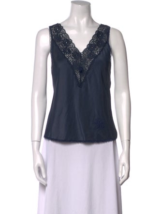 Christian Dior Nylon V-Neck Top