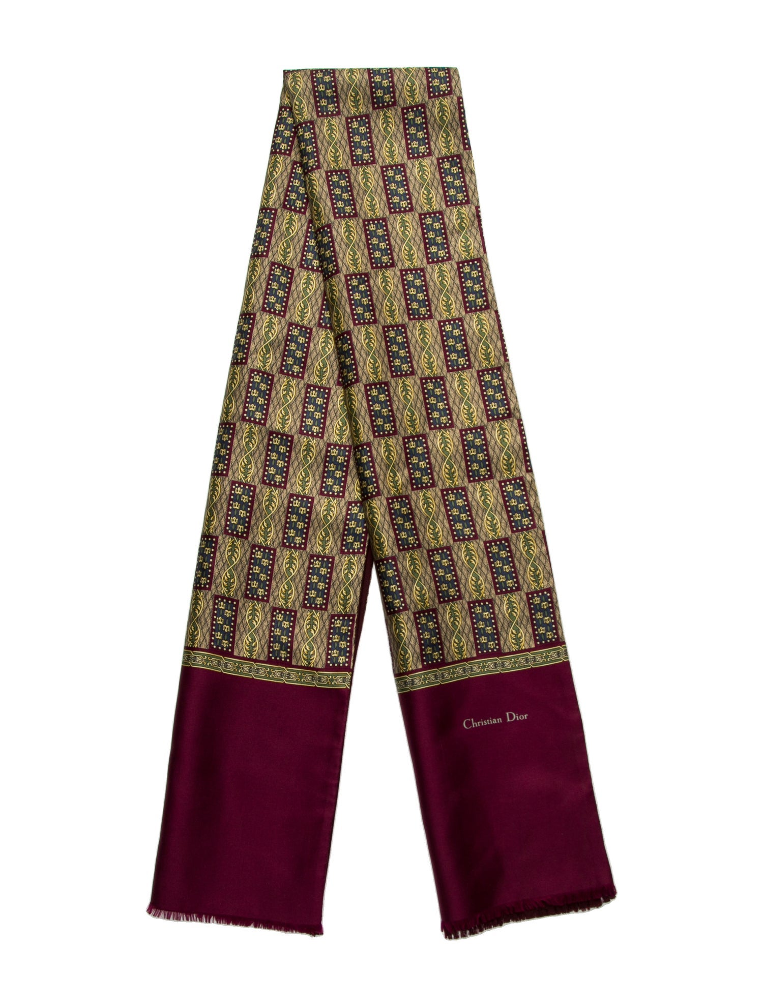 Christian Dior Silk Vintage Scarf
