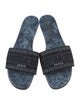Christian Dior Canvas Printed Slides