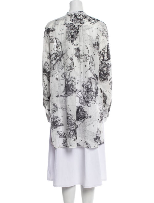 Christian Dior 2021 Printed Button-Up Top