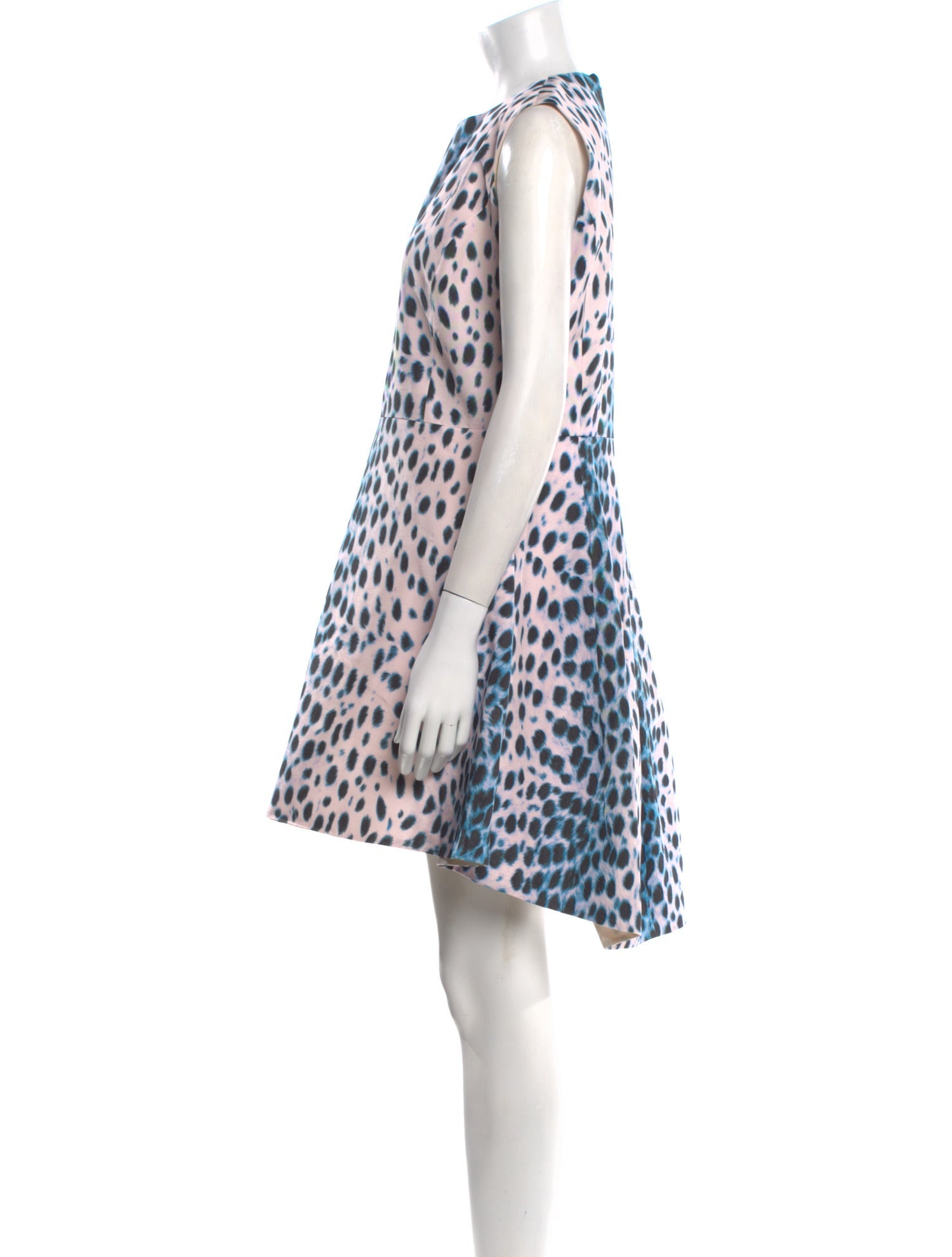 Christian Dior Animal Print Knee-Length Dress