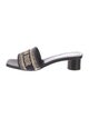 Christian Dior Leather Printed Slides