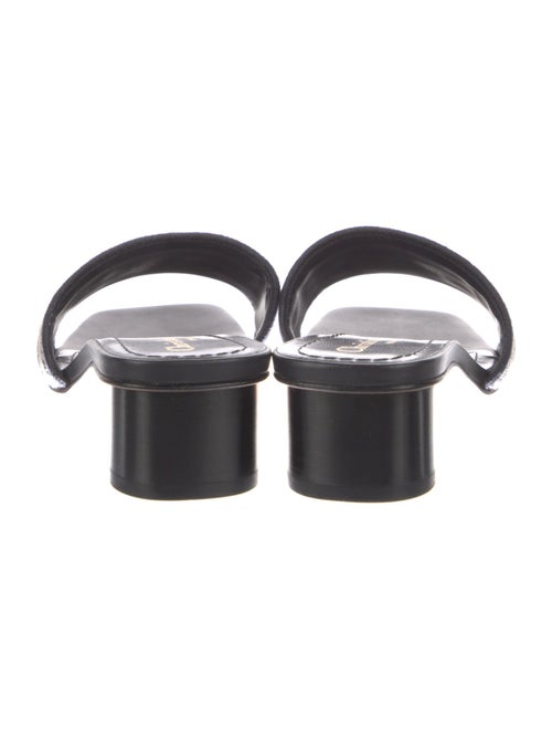 Christian Dior Leather Printed Slides