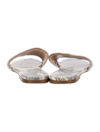 Christian Dior Canvas Printed Slides