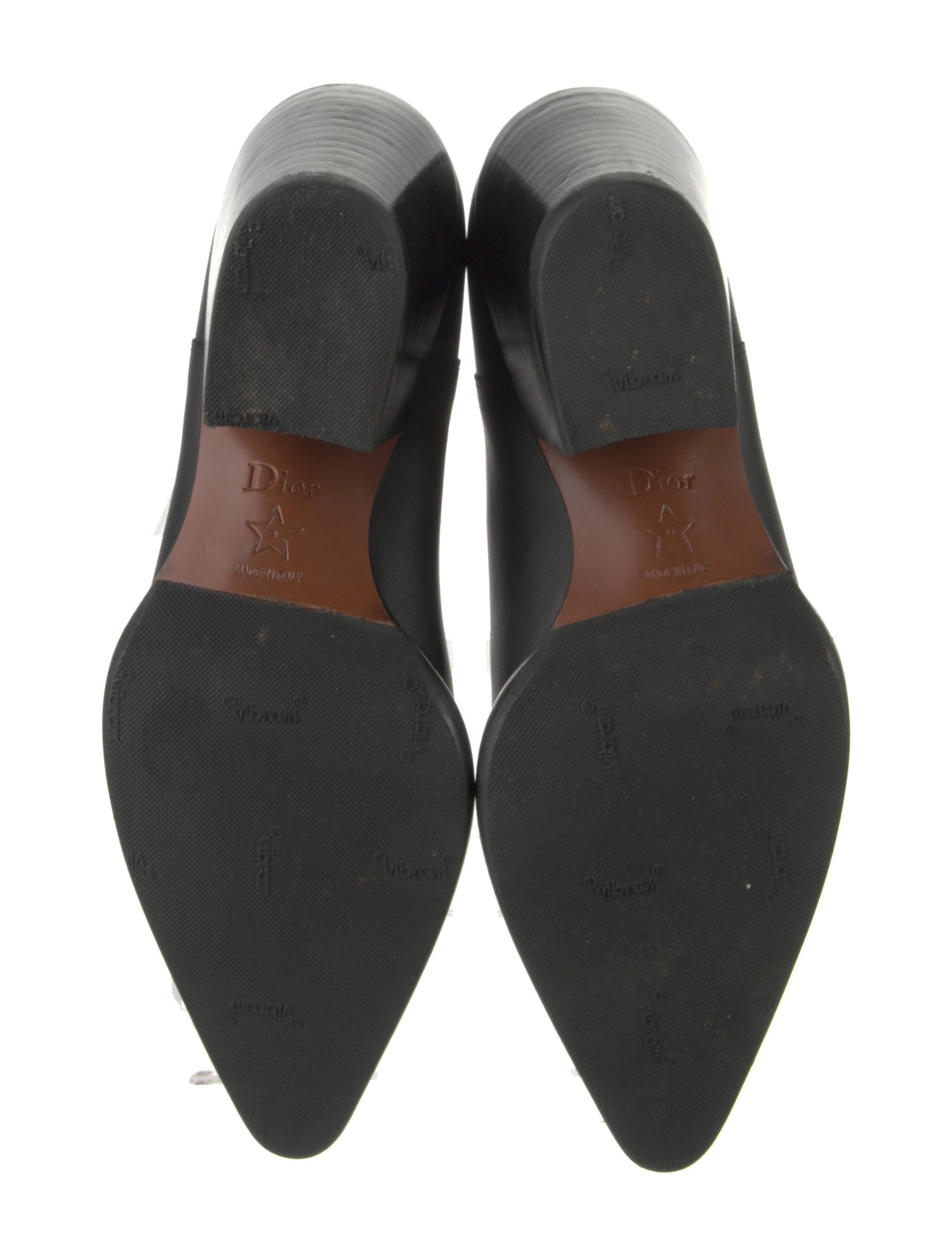 Christian Dior Leather Western Boots