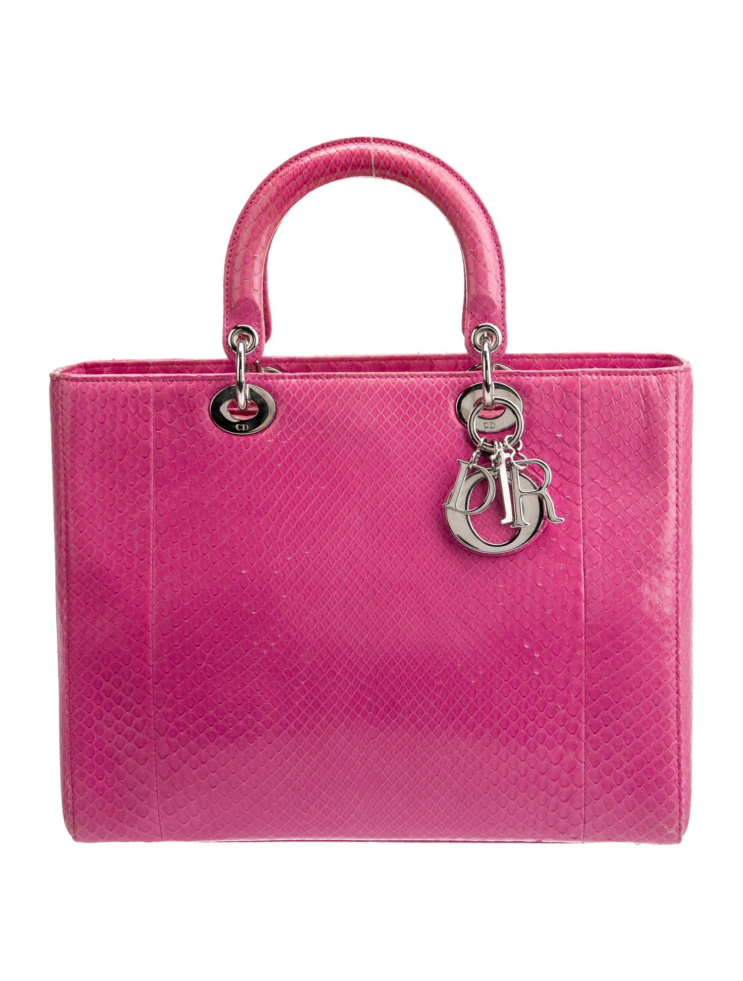 Christian Dior Snakeskin Lady Dior Large