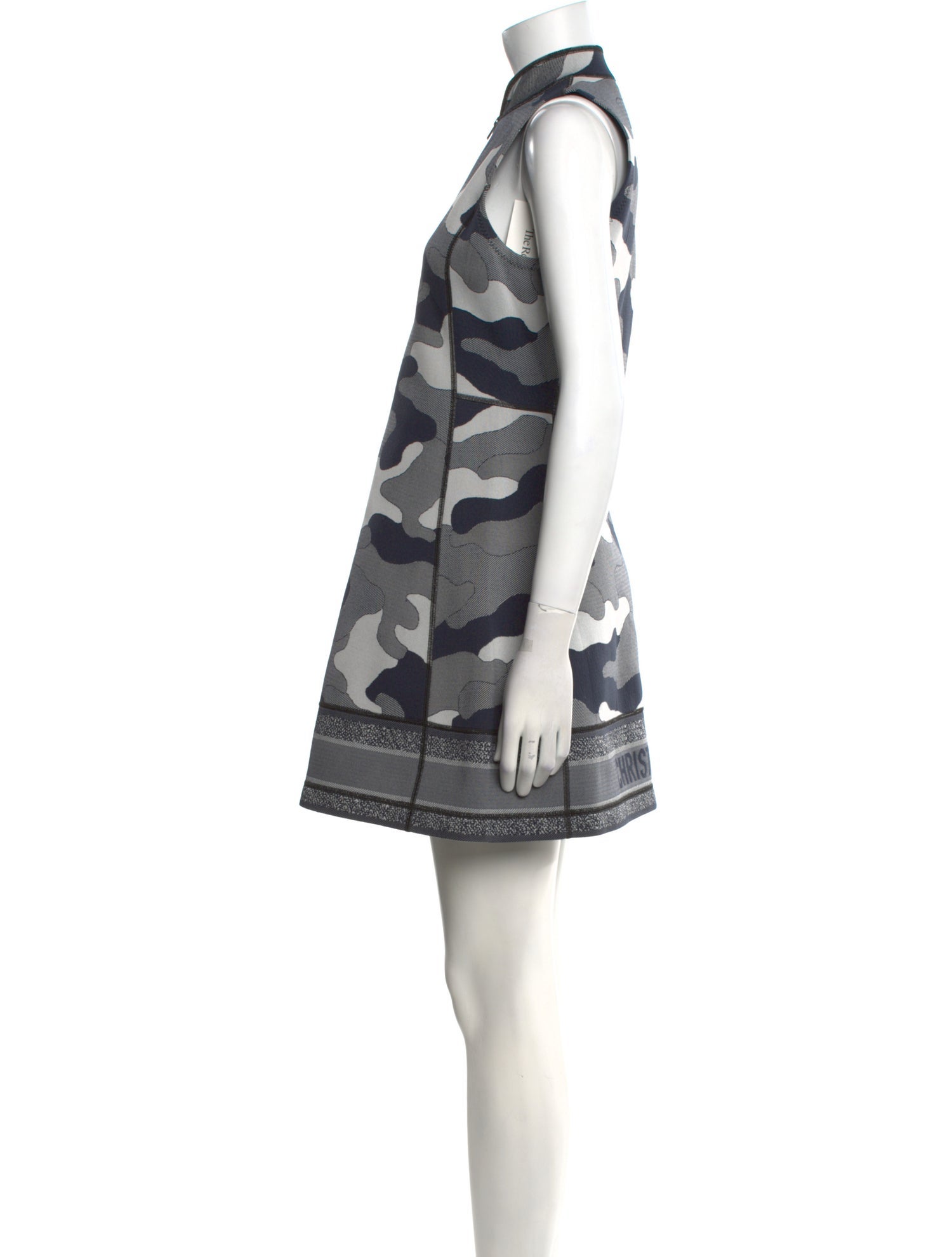 Christian Dior Camouflage Print Mini Dress
