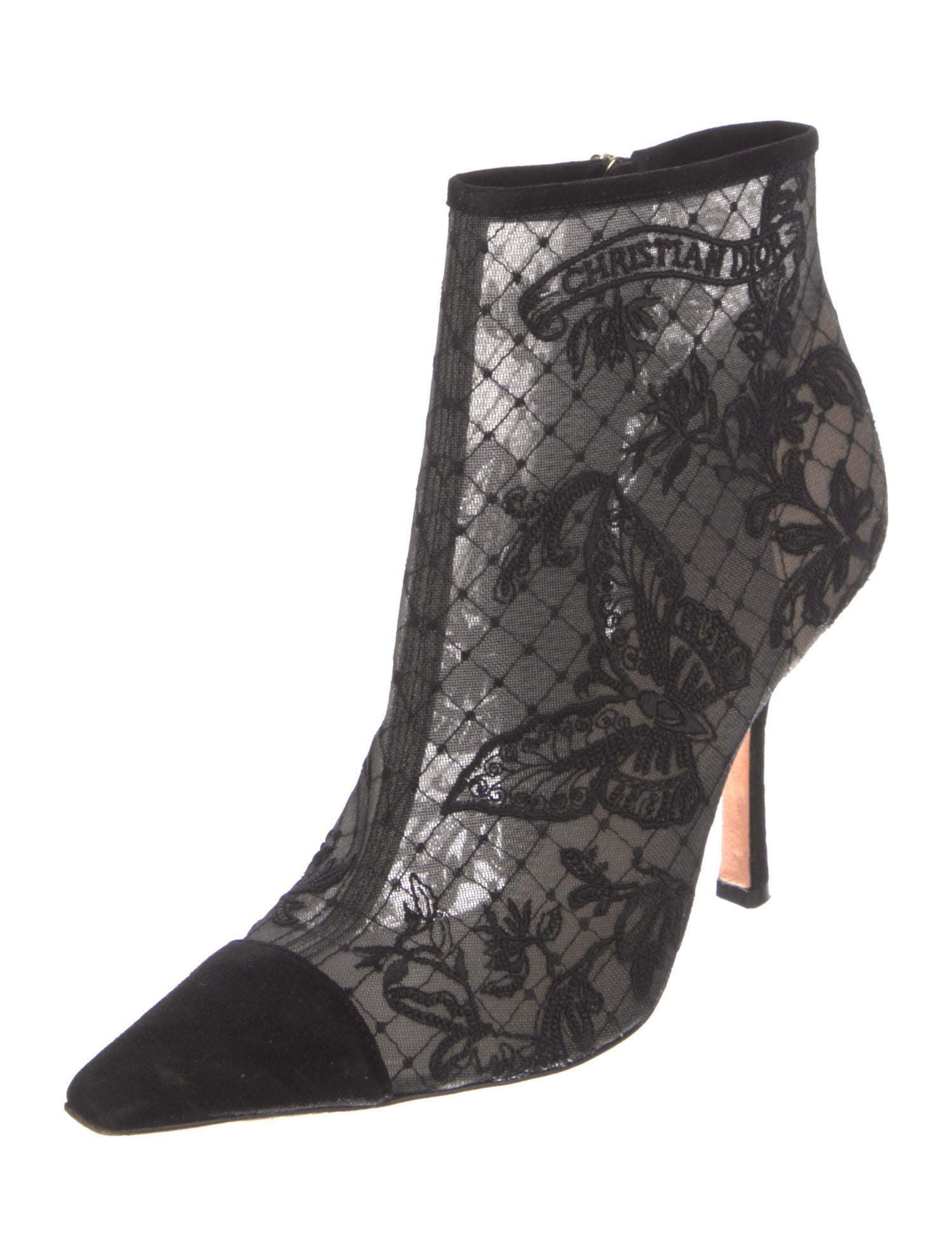 Christian Dior Lace Lace Pattern Boots
