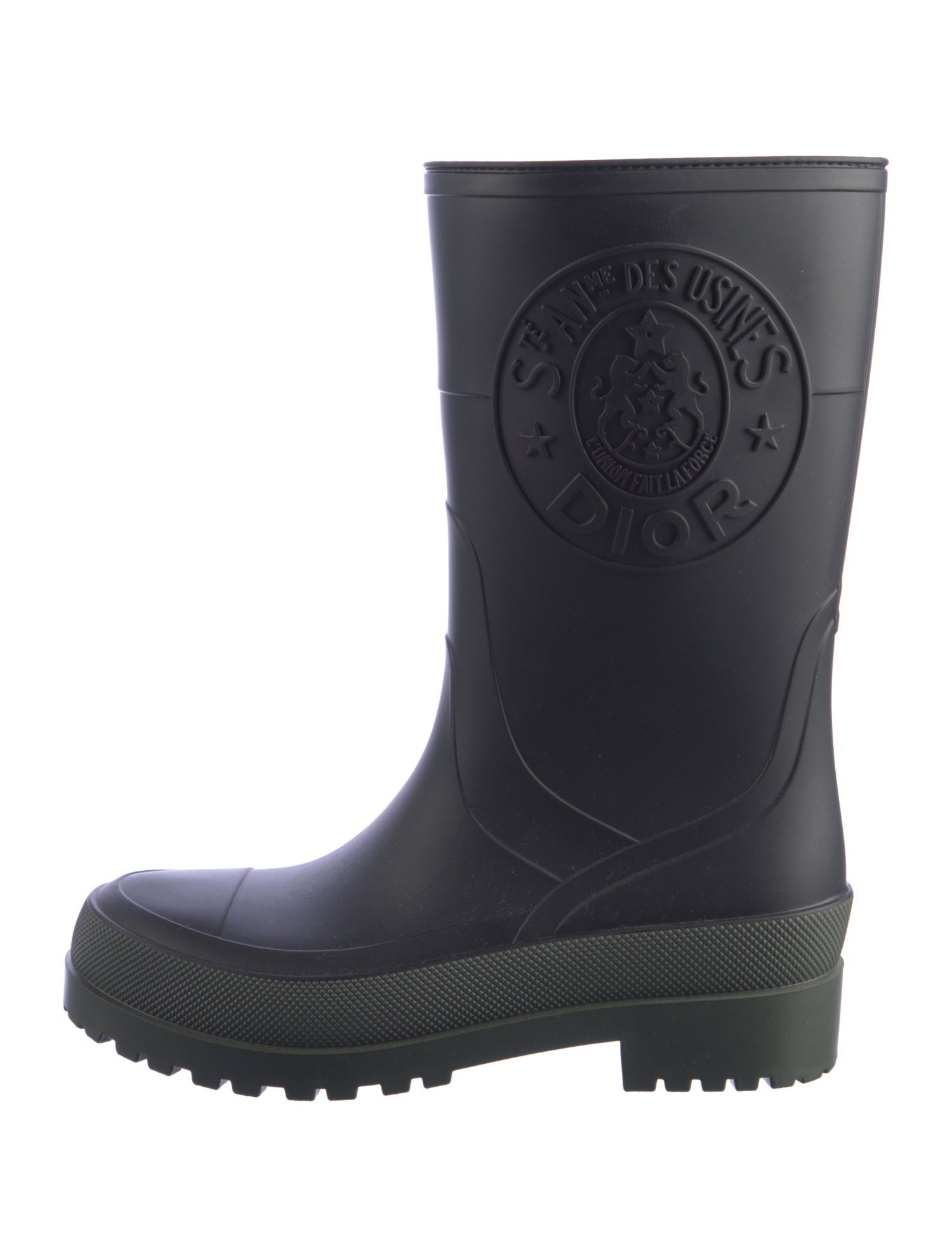Christian Dior Rubber Printed Rain Boots