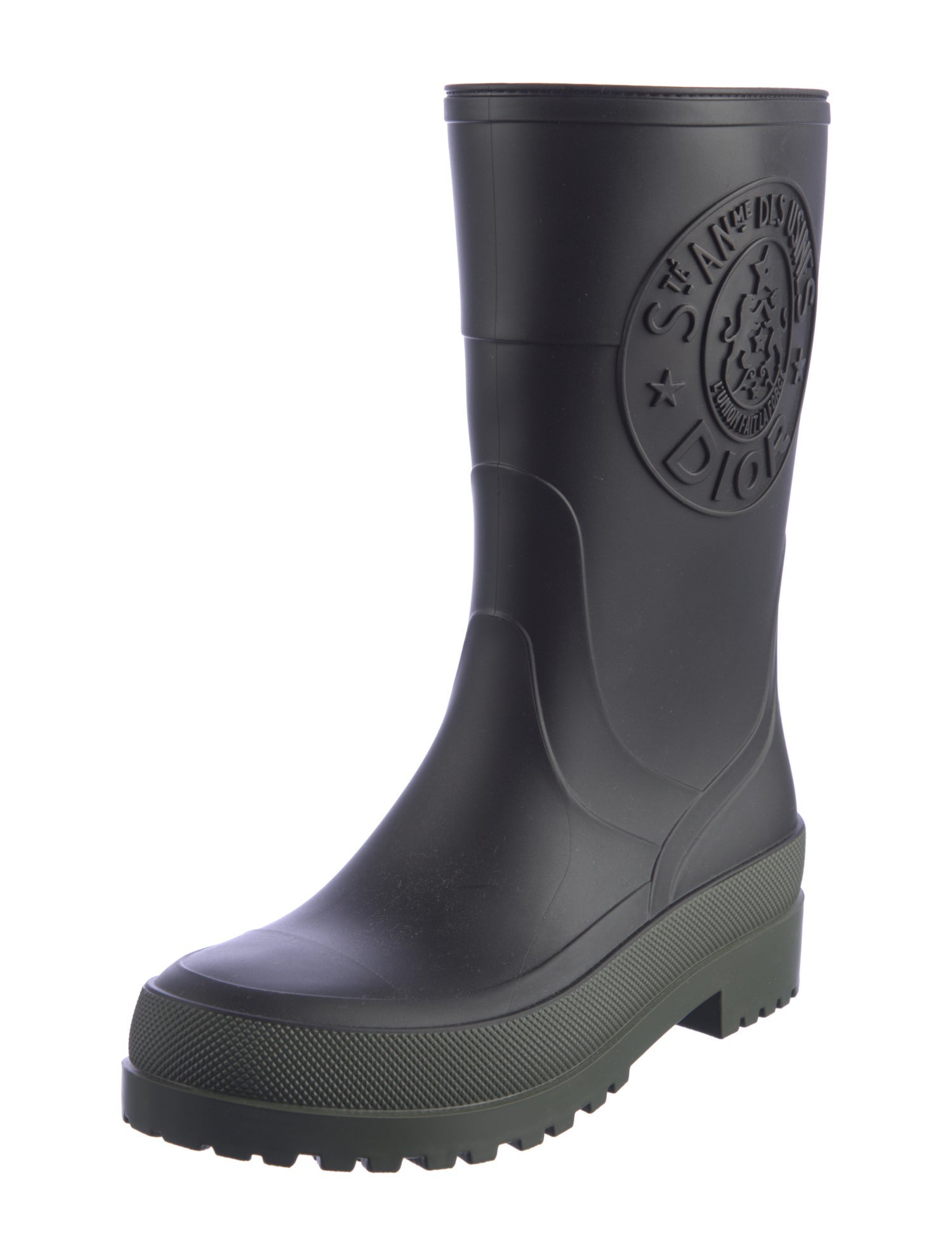 Christian Dior Rubber Printed Rain Boots