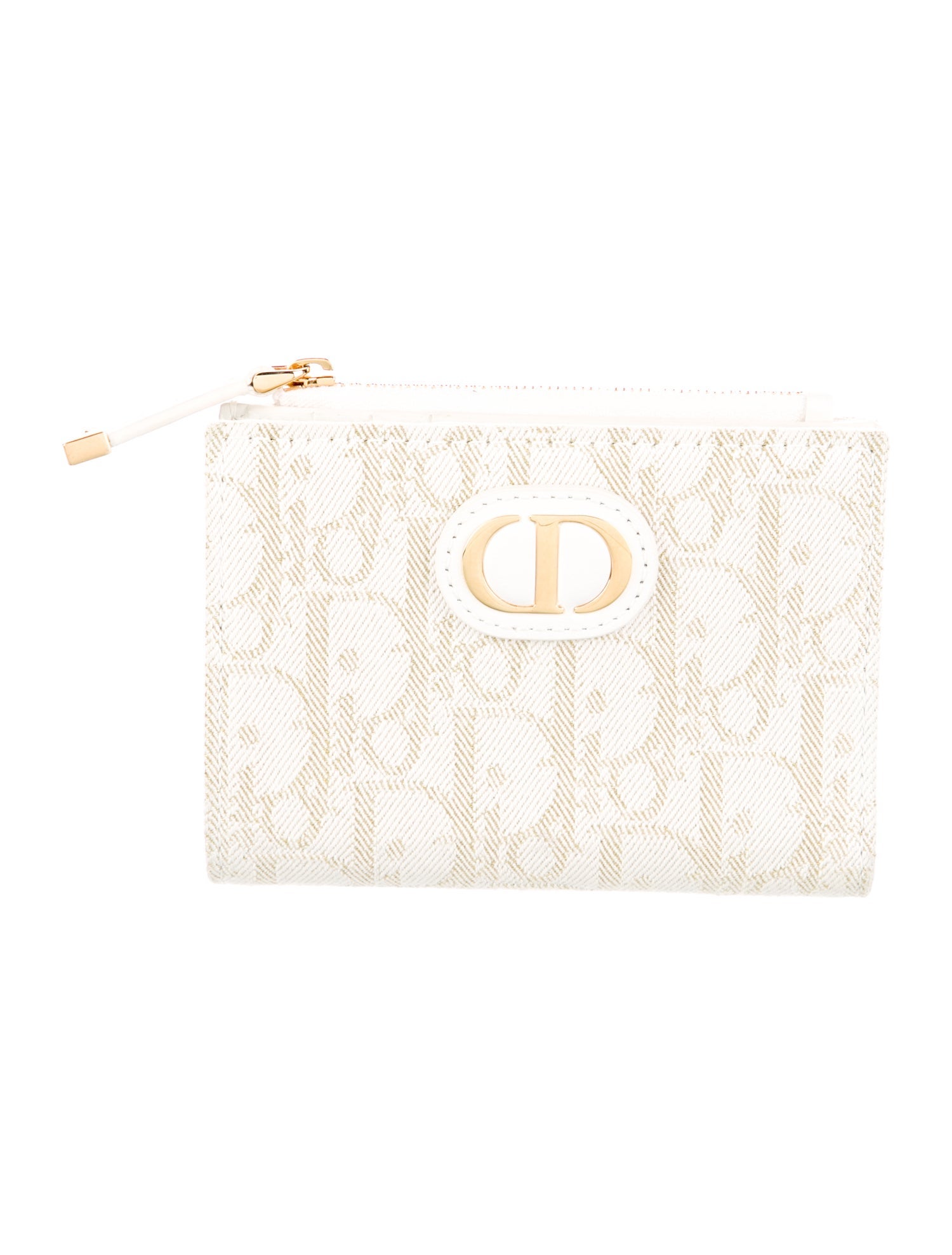 Christian Dior Oblique Jacquard Wallet w/ Tags