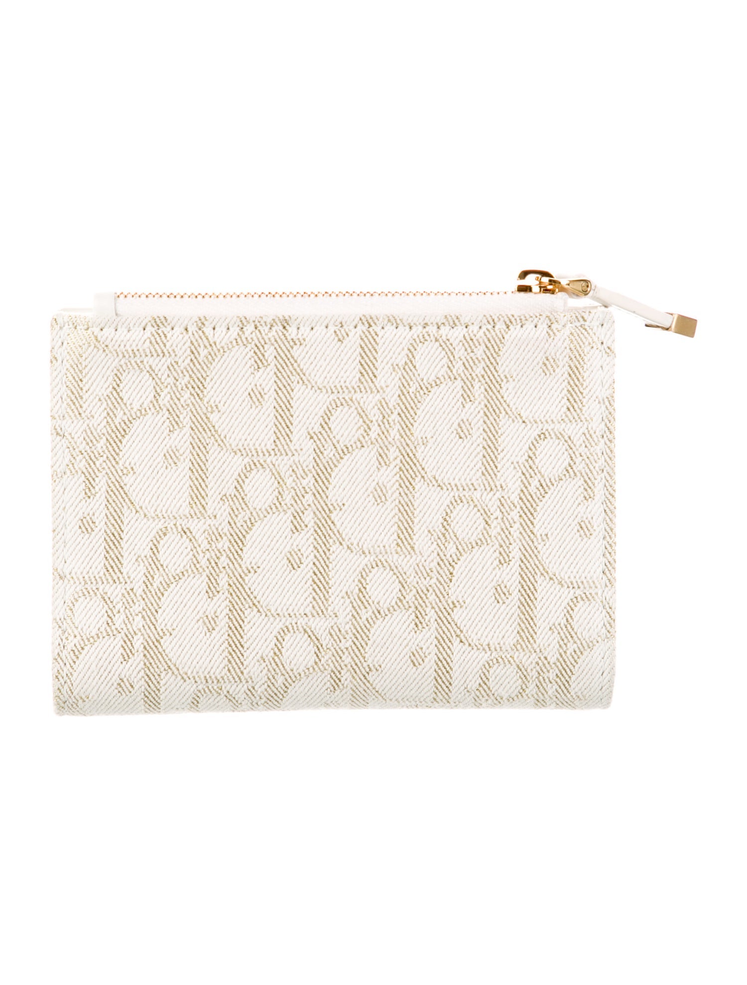 Christian Dior Oblique Jacquard Wallet w/ Tags