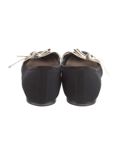 Christian Dior Printed Bow Accents Mary Jane Flats