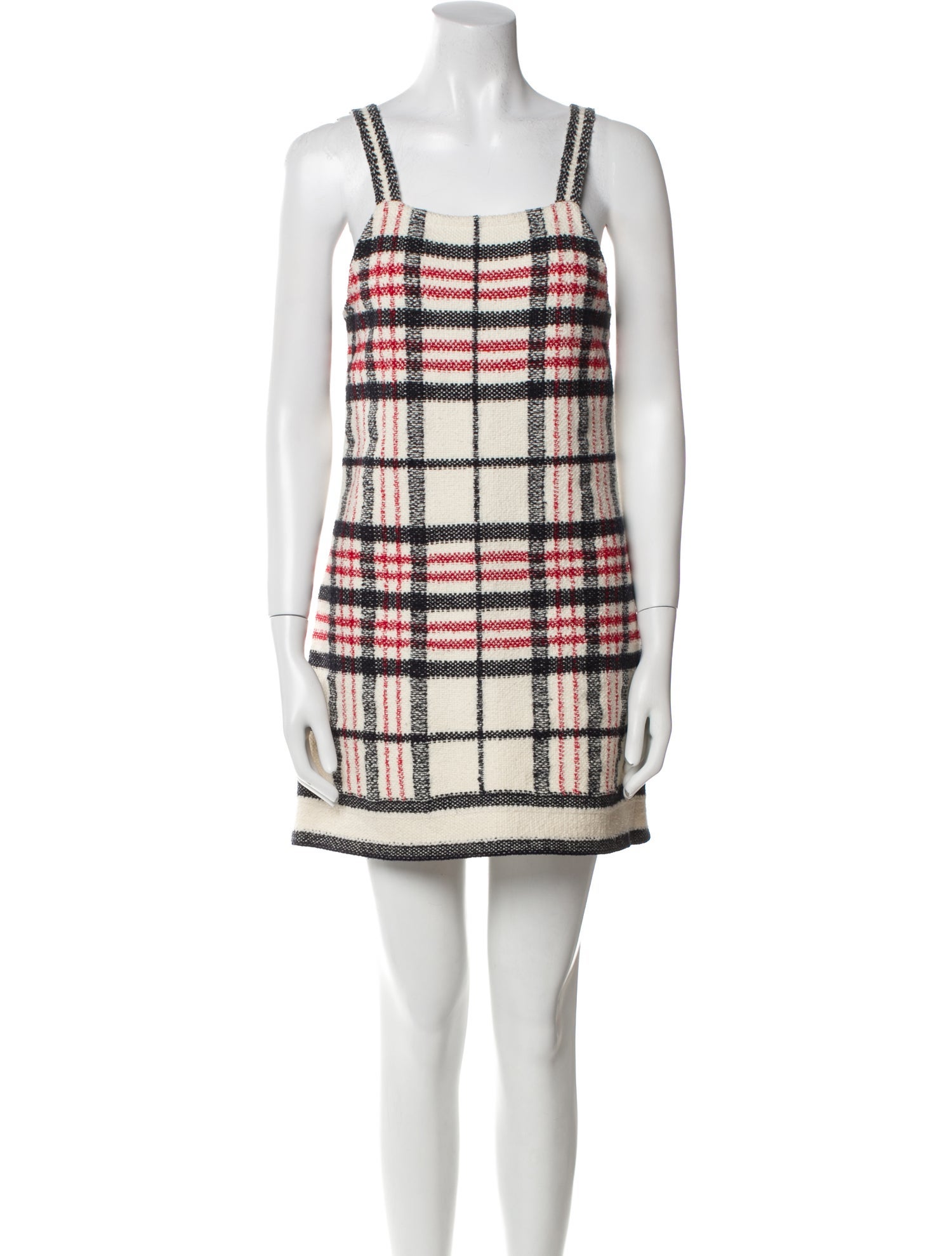 Christian Dior Plaid Print Mini Dress