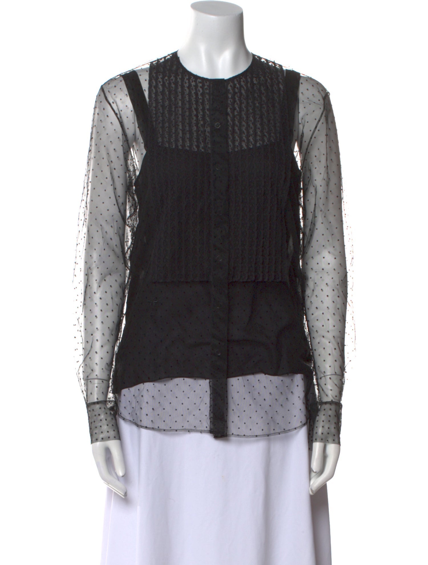 Christian Dior 2018 Silk Button-Up Top