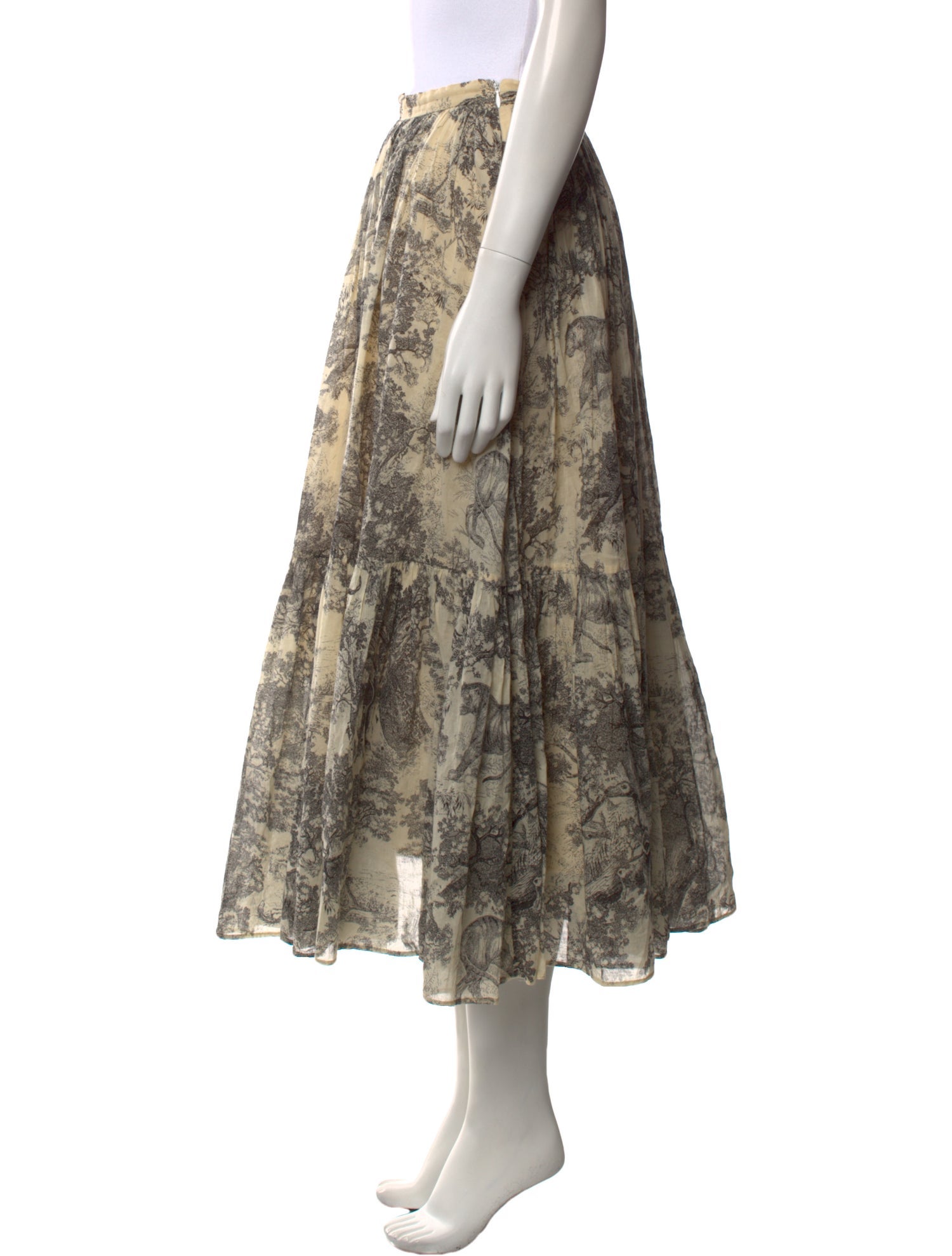 Christian Dior Printed Midi Length Skirt