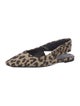 Christian Dior Animal Print Slingback Flats