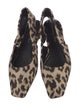 Christian Dior Animal Print Slingback Flats