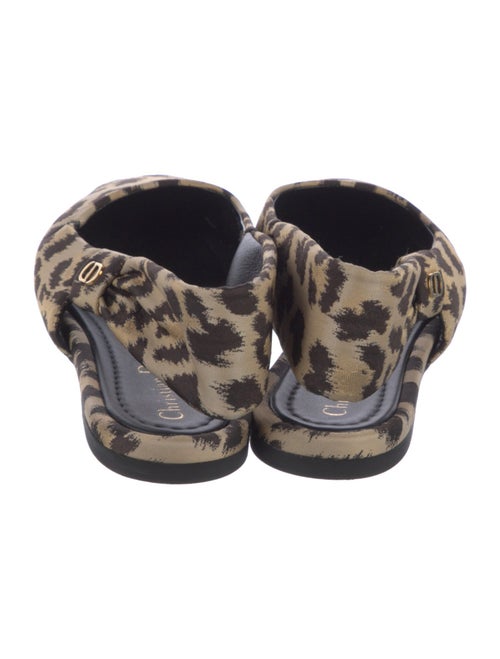 Christian Dior Animal Print Slingback Flats
