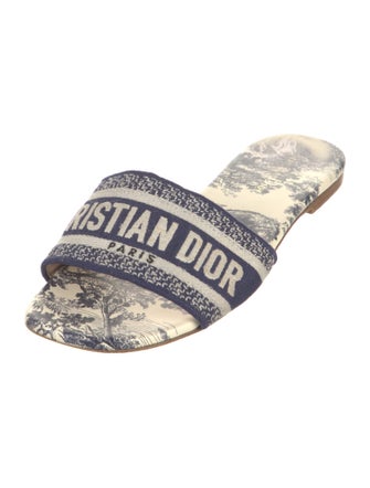 Christian Dior Jacquard Printed Slides