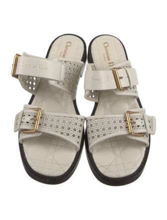 Christian Dior D-Avenue Cannage Pattern Slides