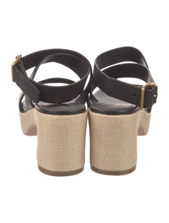 Christian Dior Leather Printed Espadrilles