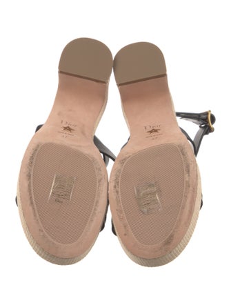 Christian Dior Leather Printed Espadrilles